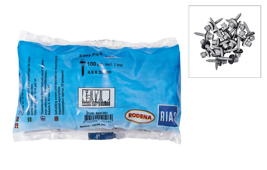 SUNLUX HI-PVC, trapezplade, 76/18, Opal, 1039 x 4240mm